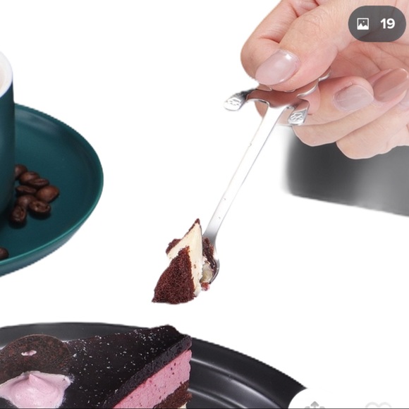 Dog coffee OR dessert spoon Silver Stainless - Picture 2 of 7